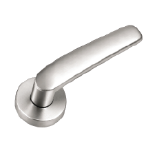 Zinc Door Handles On Rose